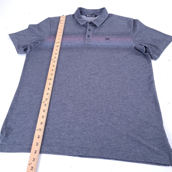 Travis Mathew Stiped Golf Polo Shirt XL Were Dancin - Picture 5 of 10